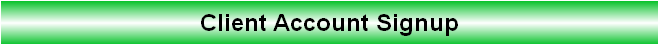 Client Account Signup